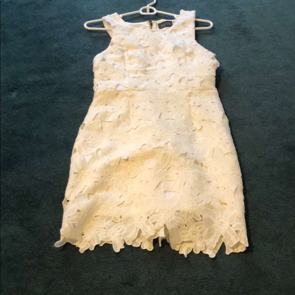 White floral dress